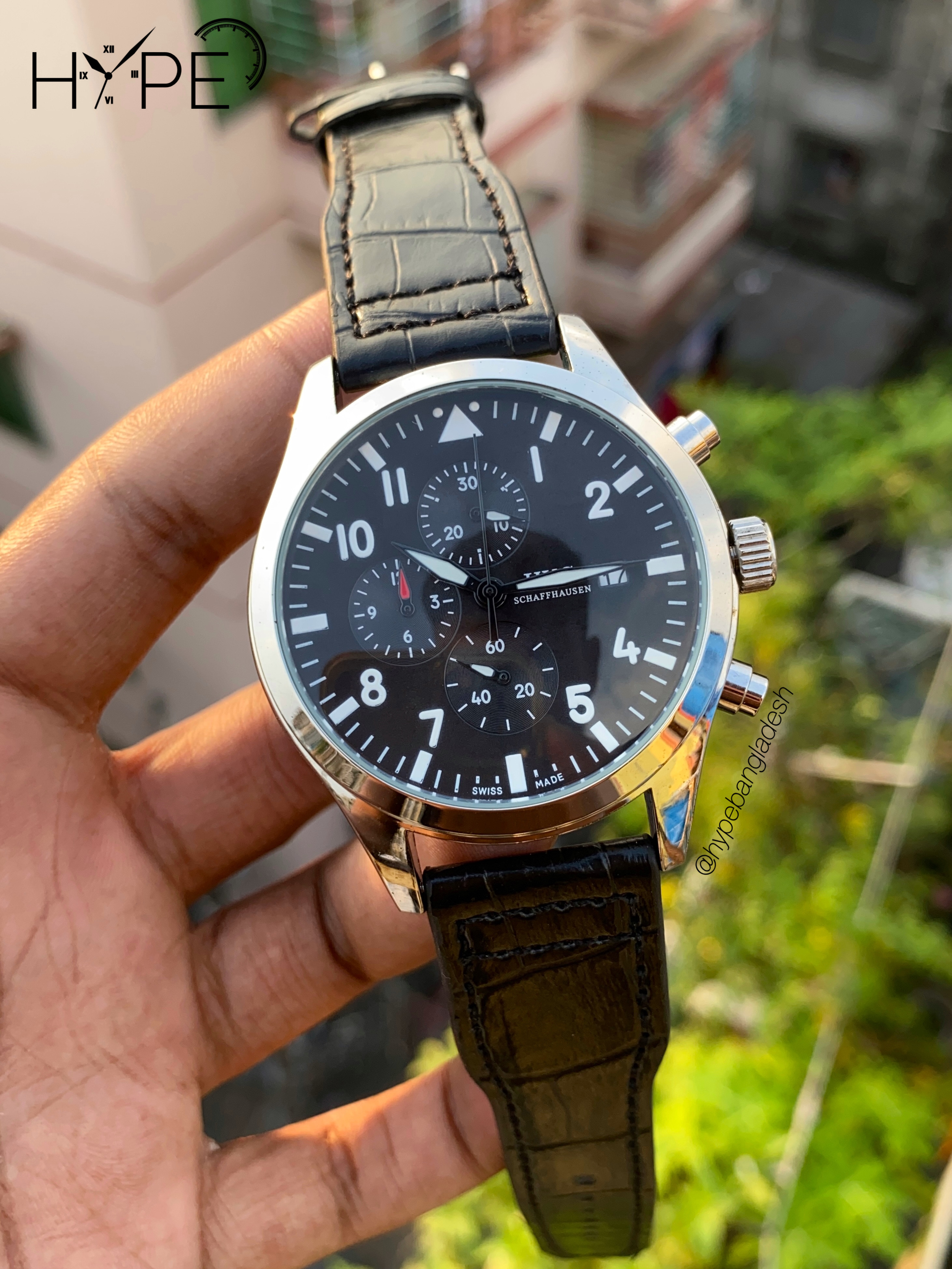 I W C leather belt chronograph_img_1