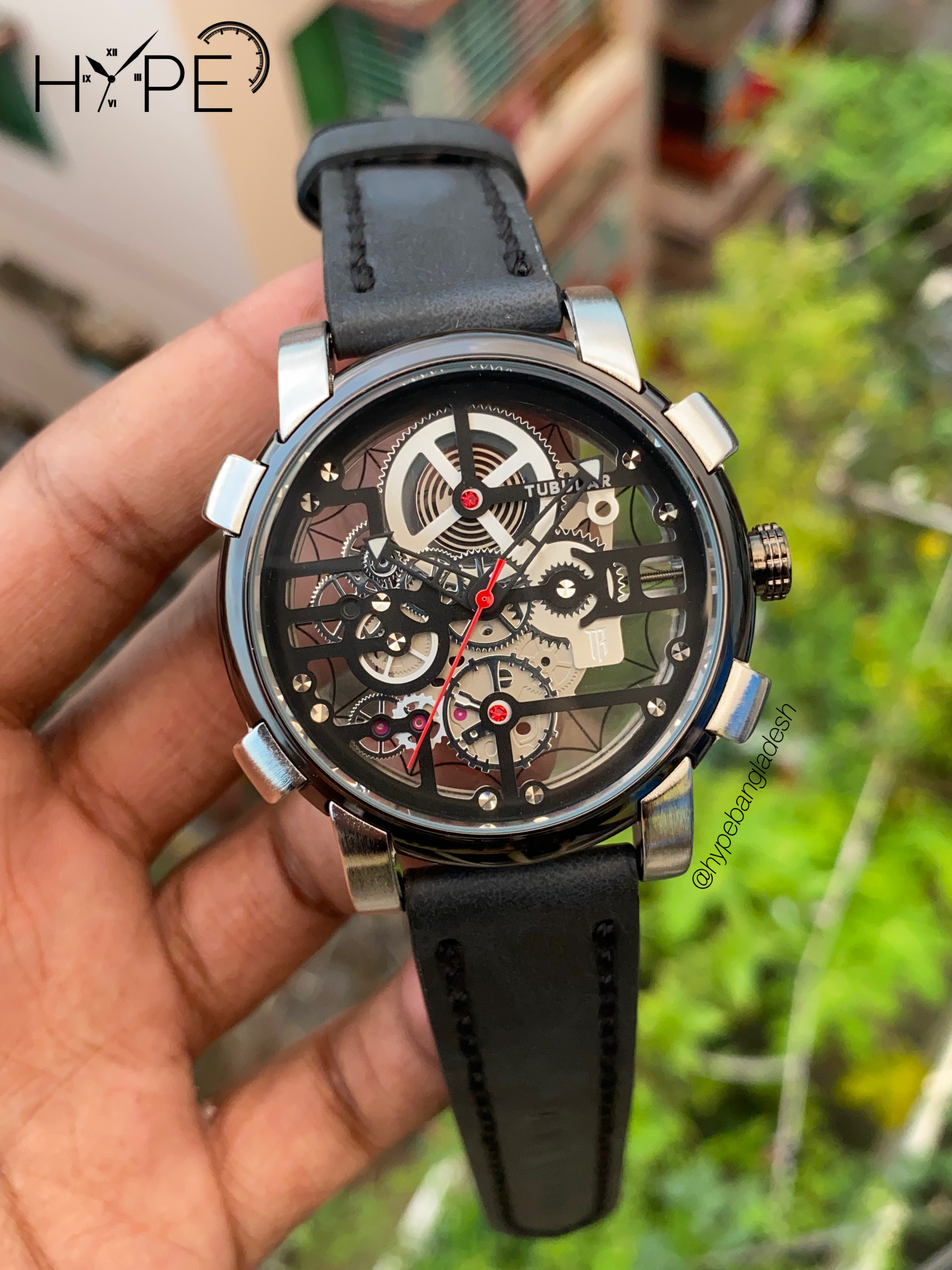 Tubular transperent Quartz (Black Belt)