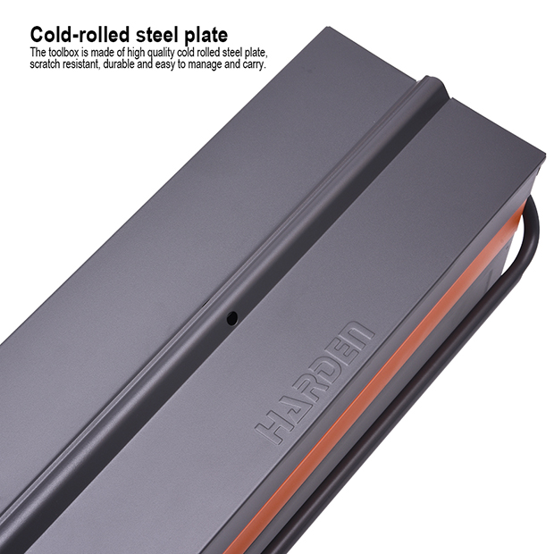 HARDEN 520202 17" Steel Tools Box, Professional 5 Draw  Metal Tools Box (420x200x205mm); 520202_img_2