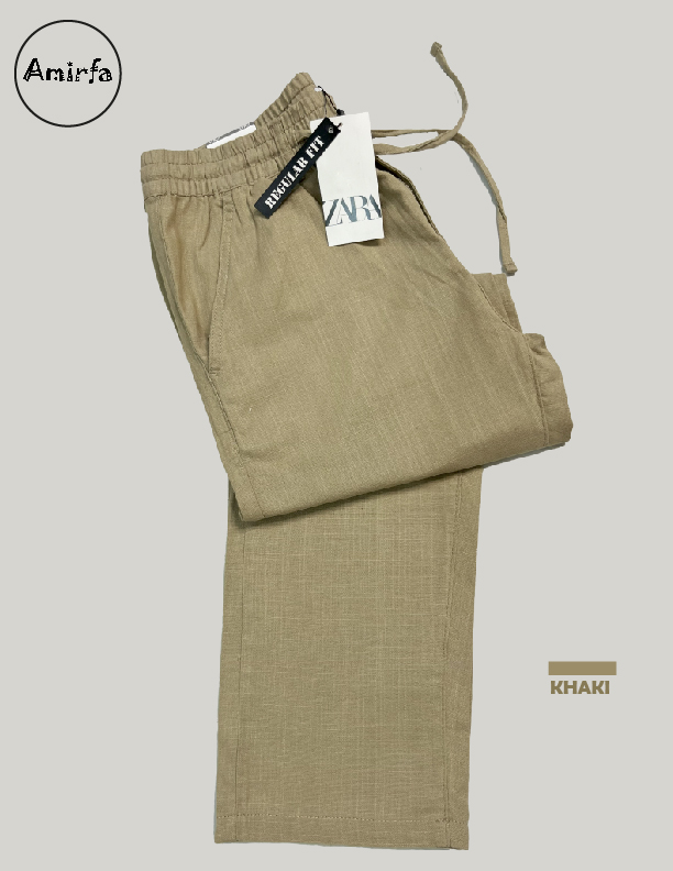 Khaki + Black Combo – Premium Ramie Cotton Trousers ._img_3