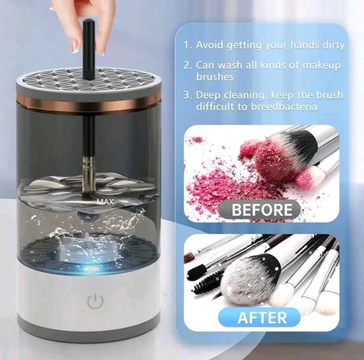 USB Electric Makeup Brush Cleaner – 2-in-1 Lazy Cleaning Tool_img_2