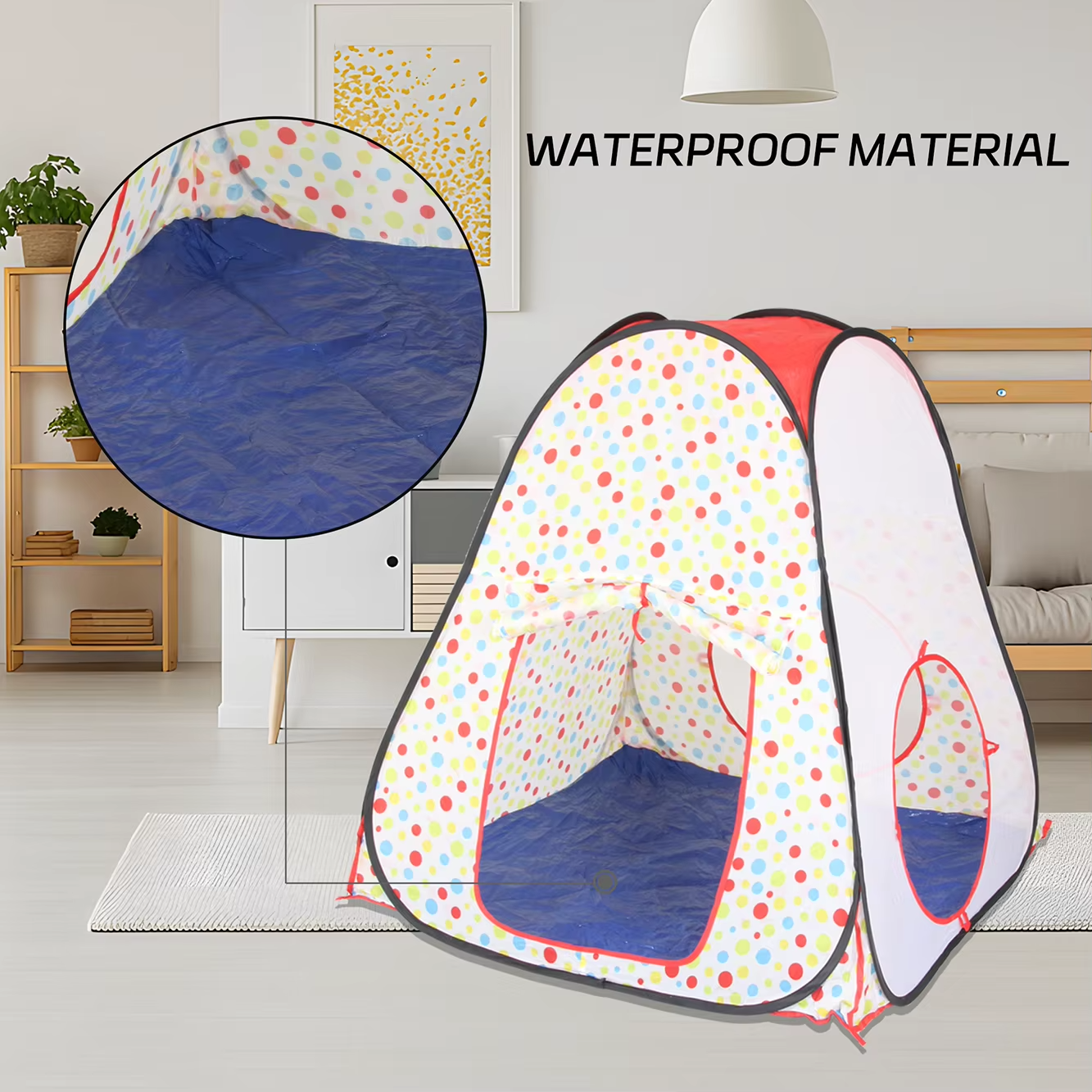 Play Tent with Tunnel for Kids Space Themed Pop up Playhouse Indoor Outdoor Castle Tent Set (CROSS BORDER)_img_3