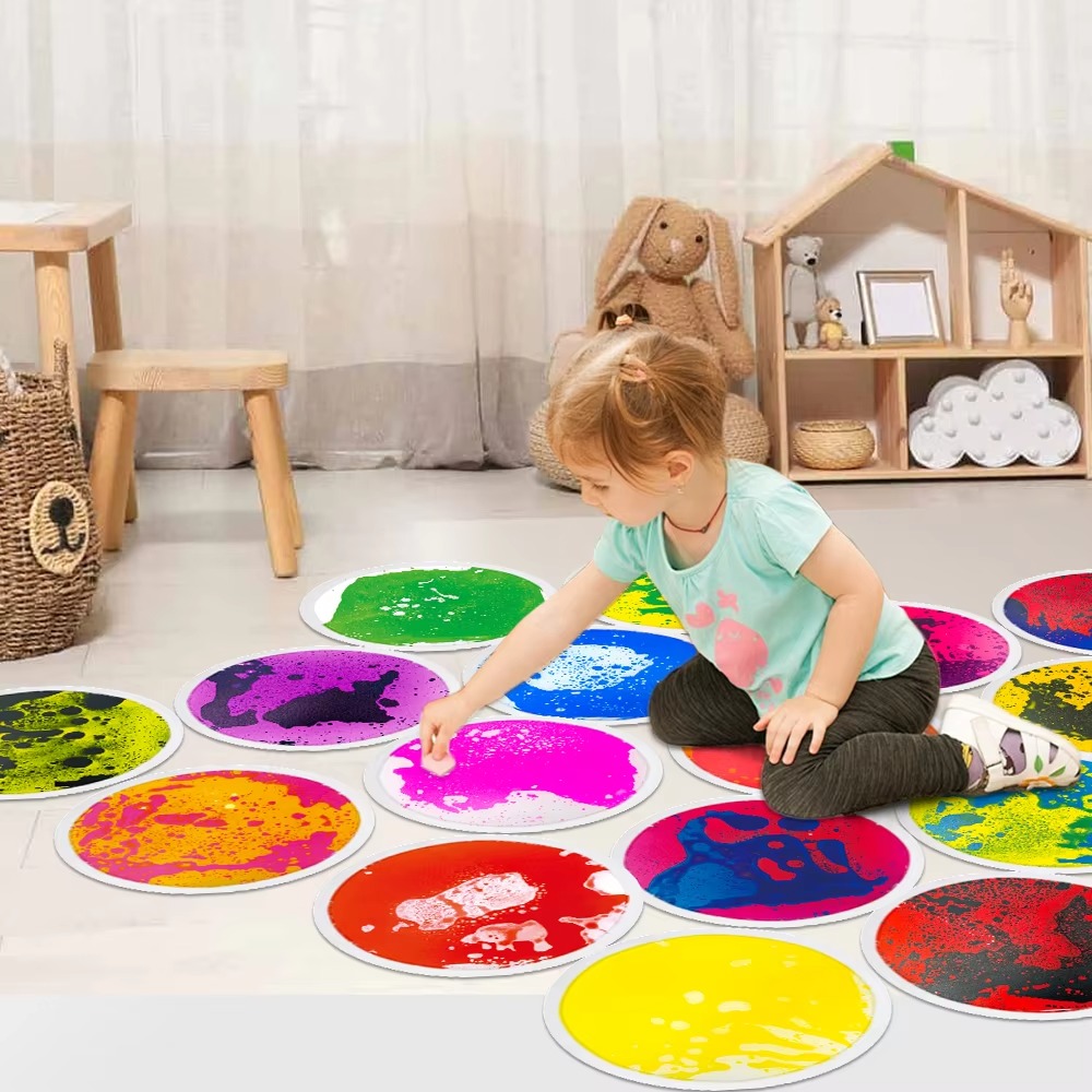 9pc Sensory Room Autism Toys Therapy Round Kids Sensory Play Mat (CROSS BORDER)_img_0