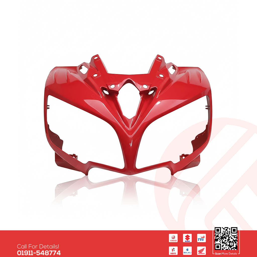 Metershed-Faring for Yamaha Fazer V2 (Red) bike.