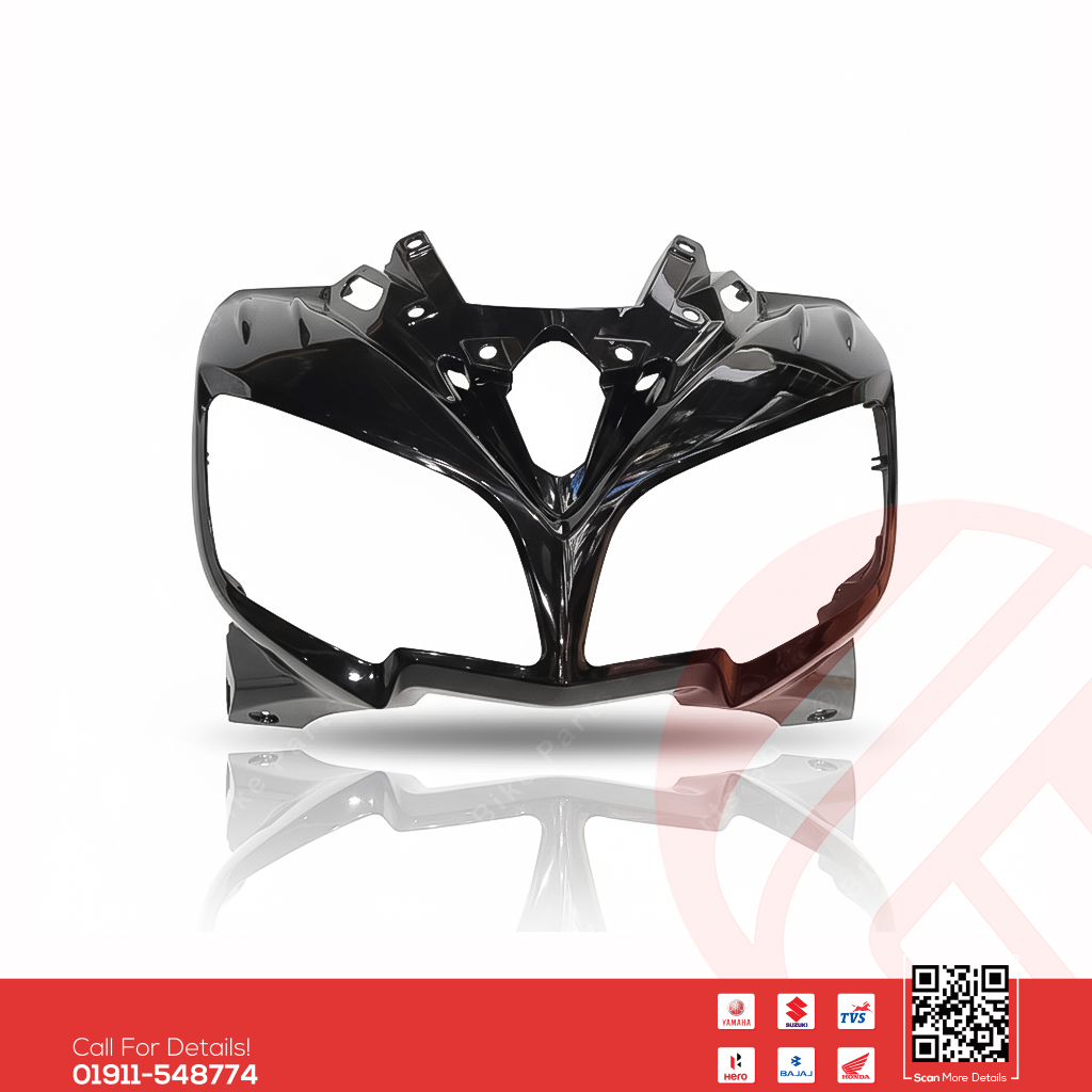 Metershed-Faring for Yamaha Fazer V2 (Black) bike.