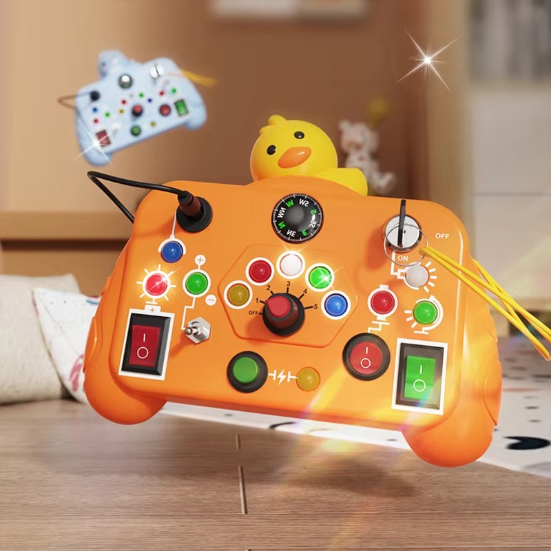 Kids Educational Learning Activities Baby Game Autism Sensory Montessori Busy Board Toys for Toddlers(CROSS BORDER)_img_1