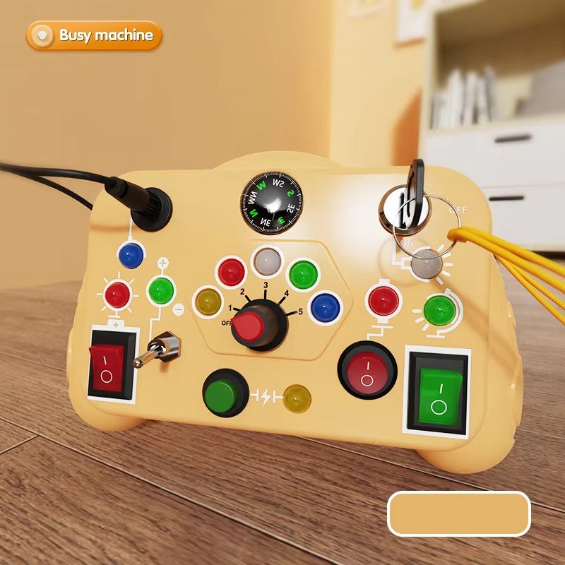 Kids Educational Learning Activities Baby Game Autism Sensory Montessori Busy Board Toys for Toddlers(CROSS BORDER)_img_2