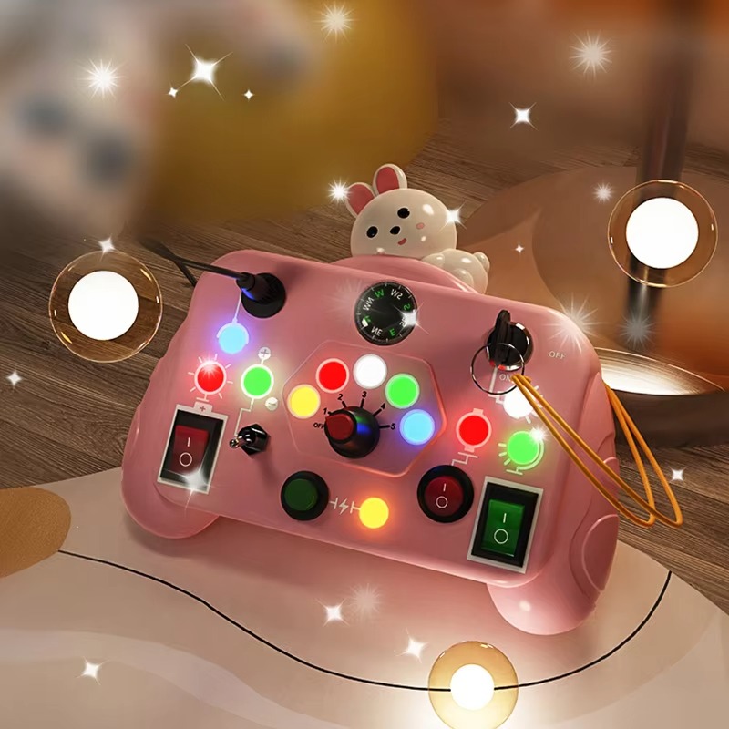 Kids Educational Learning Activities Baby Game Autism Sensory Montessori Busy Board Toys for Toddlers(CROSS BORDER)_img_3