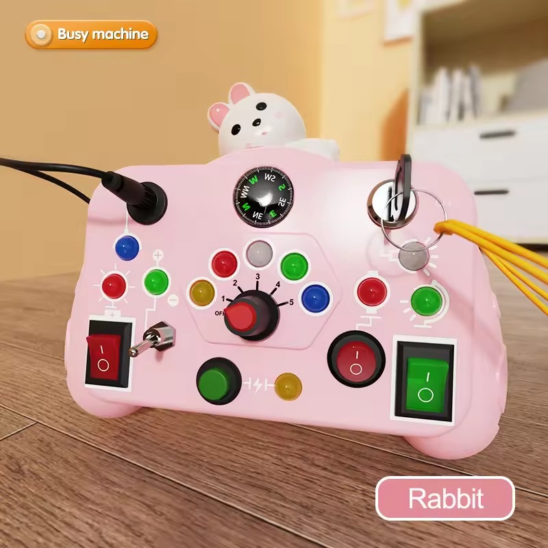 Kids Educational Learning Activities Baby Game Autism Sensory Montessori Busy Board Toys for Toddlers(CROSS BORDER)_img_5
