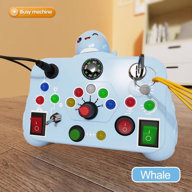 Kids Educational Learning Activities Baby Game Autism Sensory Montessori Busy Board Toys for Toddlers(CROSS BORDER)_img_7