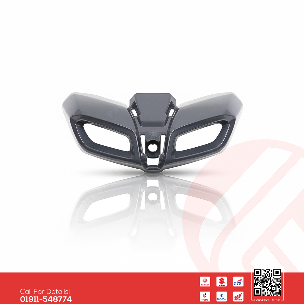 Pilot Light Mask or DRL Mask (Grey Colour) for  Yamaha MT15 V1 & MT15 V2 bike.