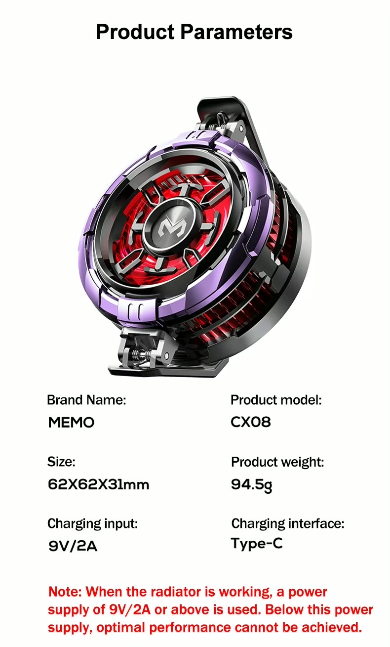 Memo CX08 Pro 23w Mobile Phone Cooler Fan_img_19