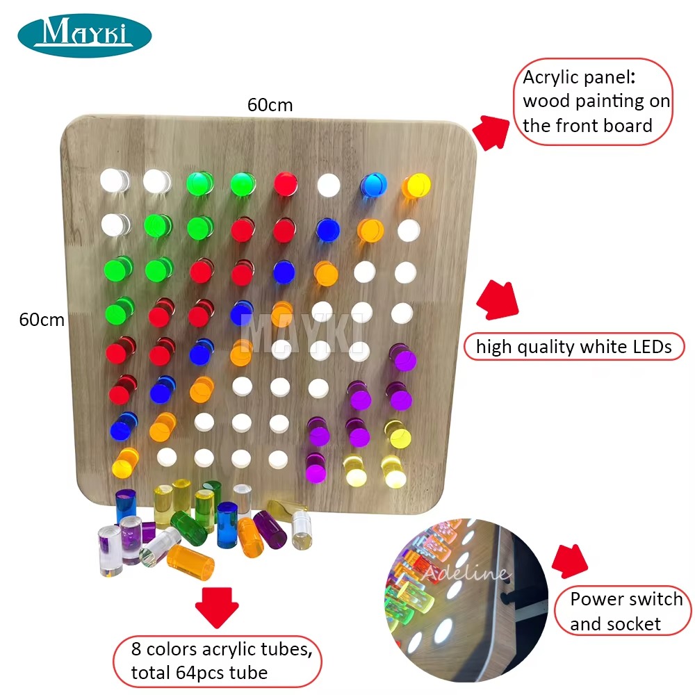 Up Peg Board Wall Game Autism Sensory Room Equipment For Kids Therapy (CROSS BORDER)_img_3