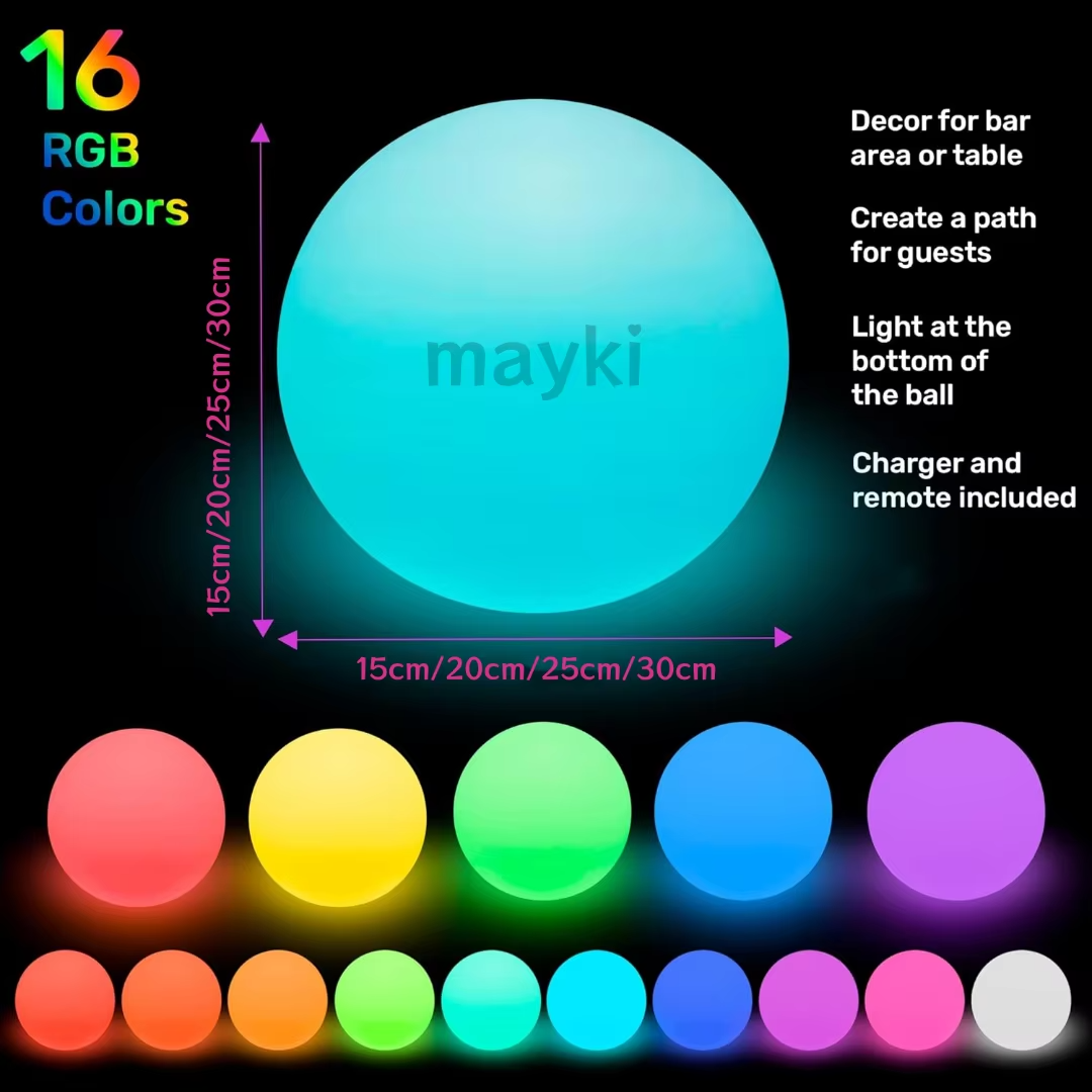 Sensory Equipment Light up Ball LED Mood Lamp Sensory Toys Colour Changing Mood Light Ball for Sensory Rooms(CROSS BORDER)_img_2
