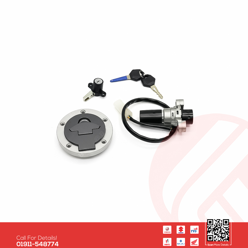 Lock Set for Yamaha R15 V3 BS6 bike.