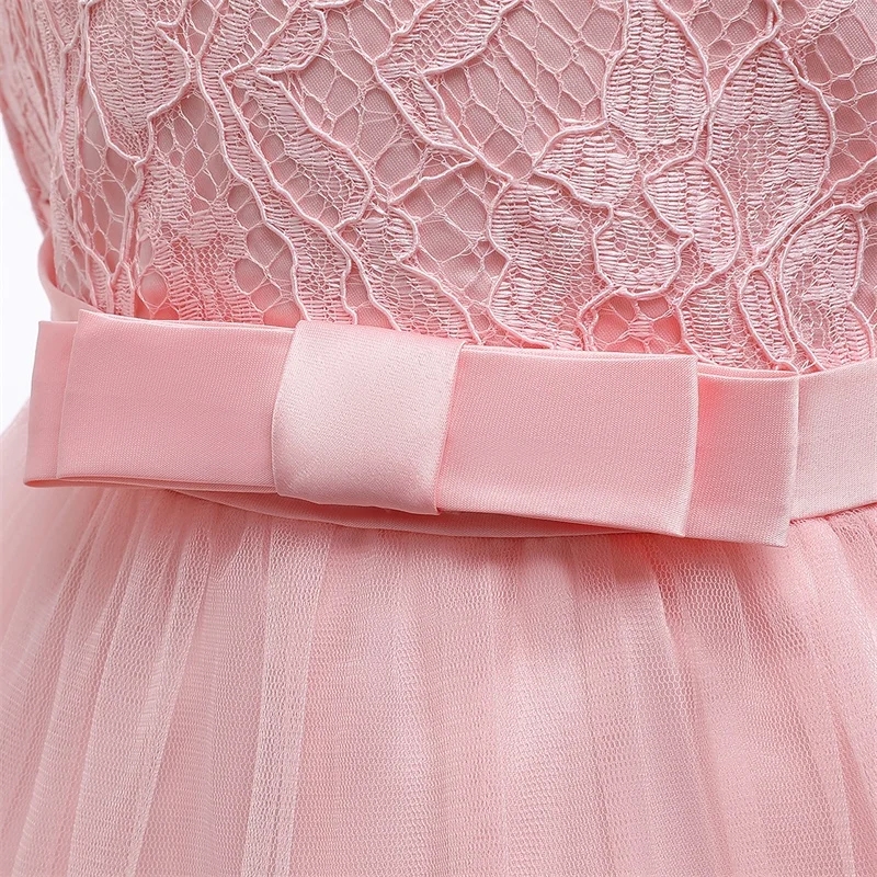 Baby Girls Princess Lace Bow Party Dress with Headband (0 to 4 years)_img_15