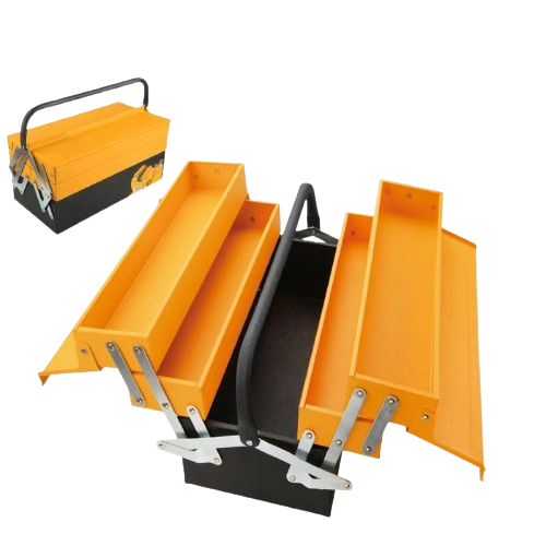 TOLSEN 80212 Steel Tool Box, 17", 3 Layer Heavy Duty (495x200x290mm), Model: 80212