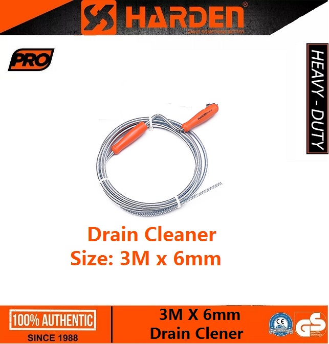 HARDEN Spring Drain Cleaner (3M x 6mm | 5M x 9mm | 10M x 9mm) | 601003 | 601005 | 601010