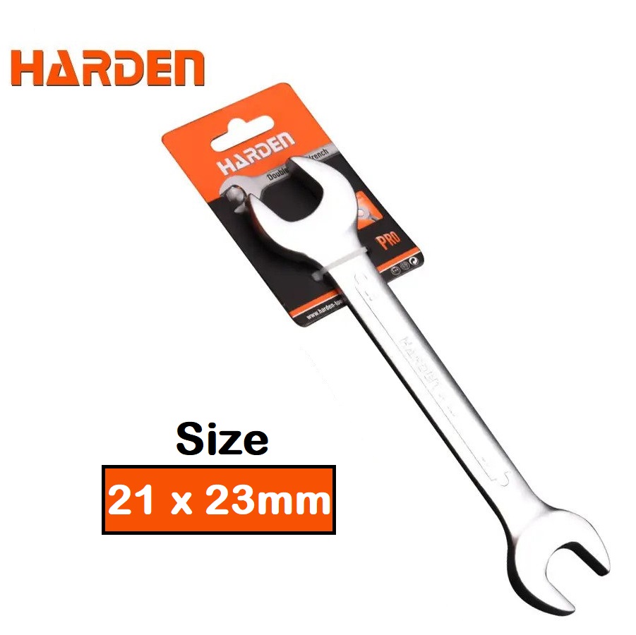 HARDEN Double Open End Spanner Wrench Dulley Spanner; ( 6x7 | 8x9 | 10x11 | 12x13 | 14x15 | 16x17 | 18x19 | 20x22 | 21x23 | 24x27 | 25x28| 30x32mm ) 541206 to 541230_img_17