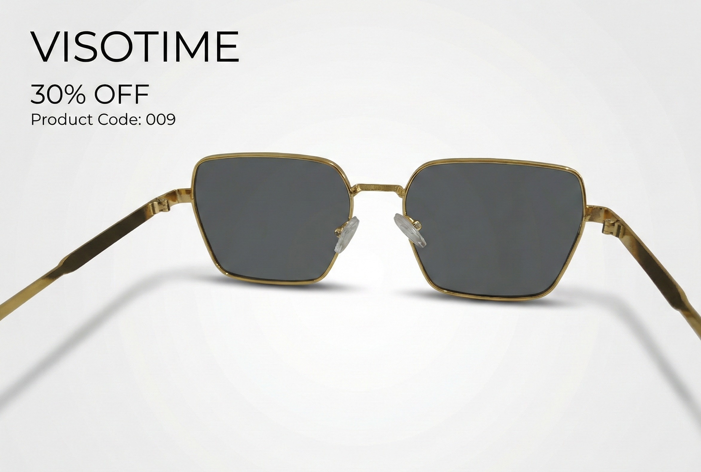 Visotime Premium Gold-Tone Geometric Square Sunglasses – Model 009_img_3