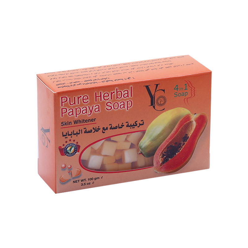 YC Pure Herbal Papaya Skin Whitener 4 in 1 Soap (100gm)