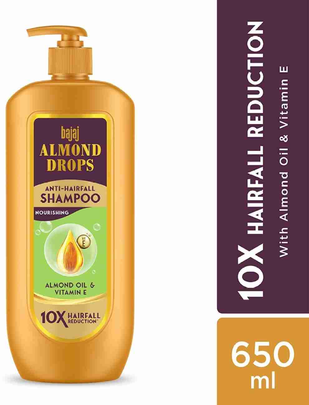 bajaj almond drops anti-hairfall shampoo 650ml