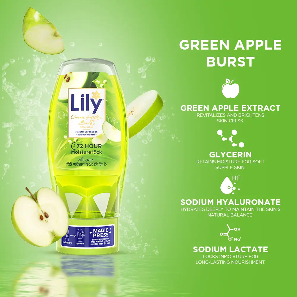 Lily Shower Gel Green Apple 250ml