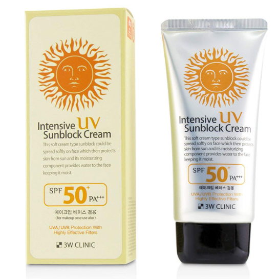 3W Clinic Intensive UV Sunblock Cream SPF 50+PA+++ (70ml)