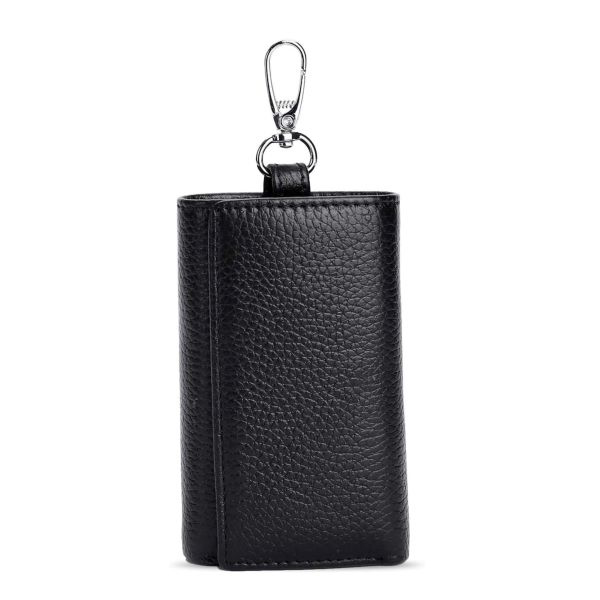 KROYSHALA Black & Chocolate Key Ring Holder Folding Key Ring For Bikers , Key Ring For Lockers Wallet For Men_img_11