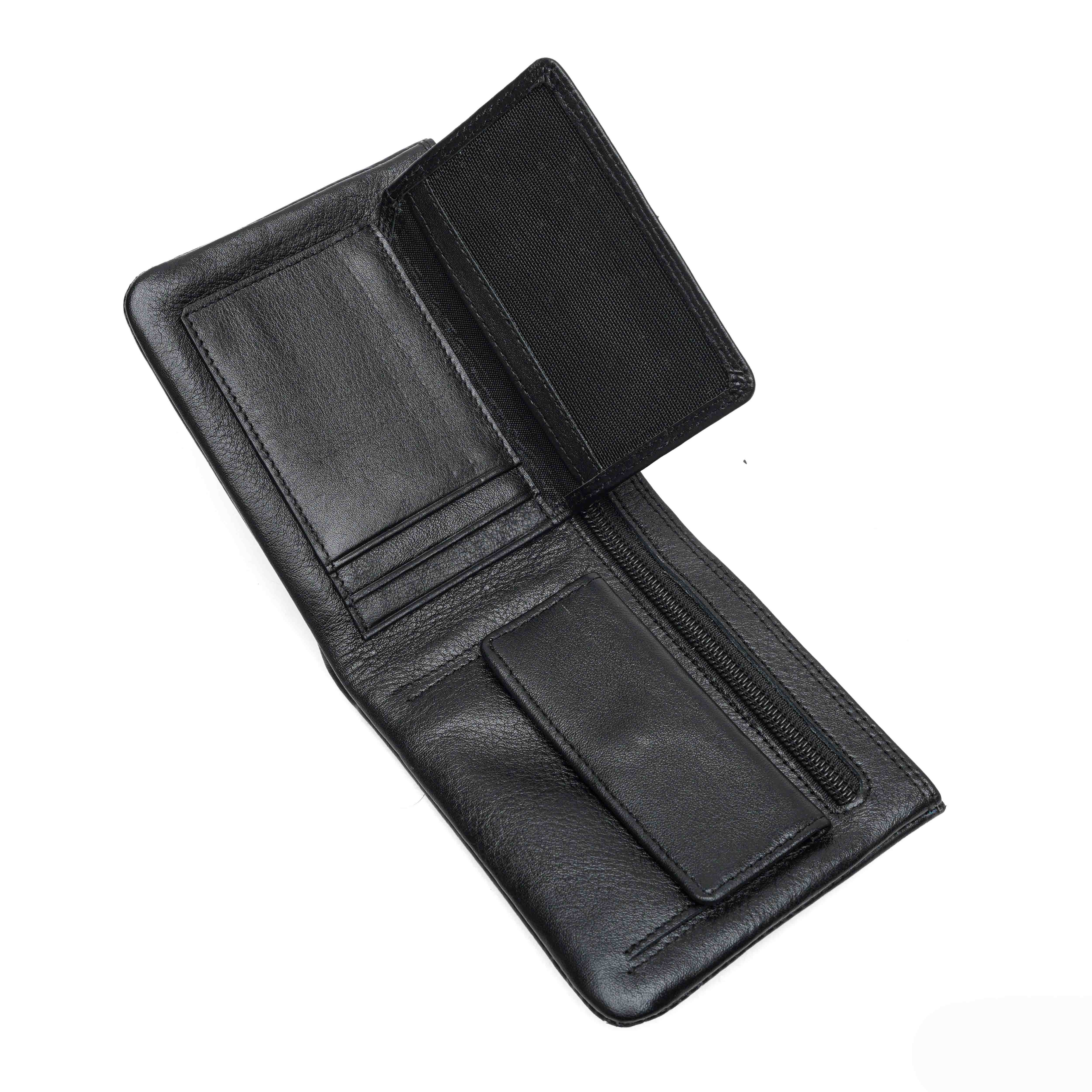 Kroyshala Men's Leather Wallet – Slim Bifold Design – Brown – Genuine Leather_img_2