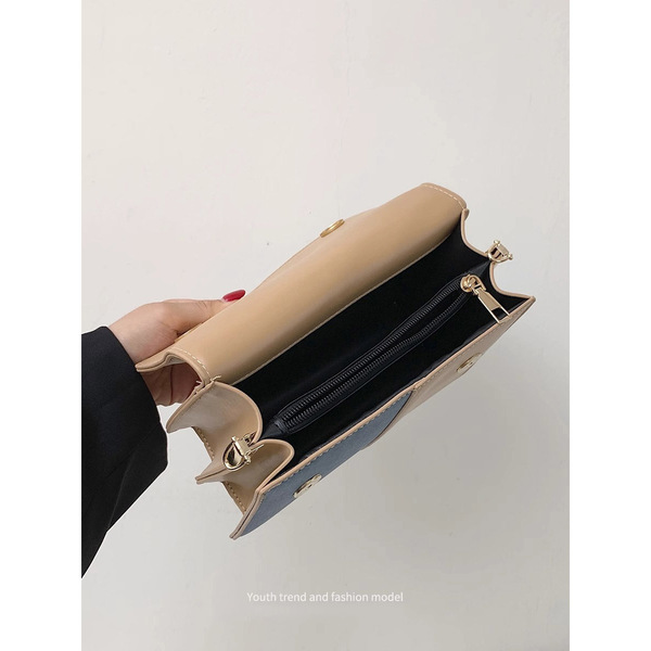 The Denim Block Bag (White and Light Blue) image 7