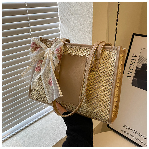 Denim Patchwork Top Handle Crossbody image 4