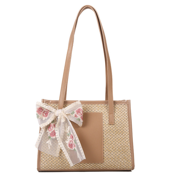 Denim Patchwork Top Handle Crossbody image 6