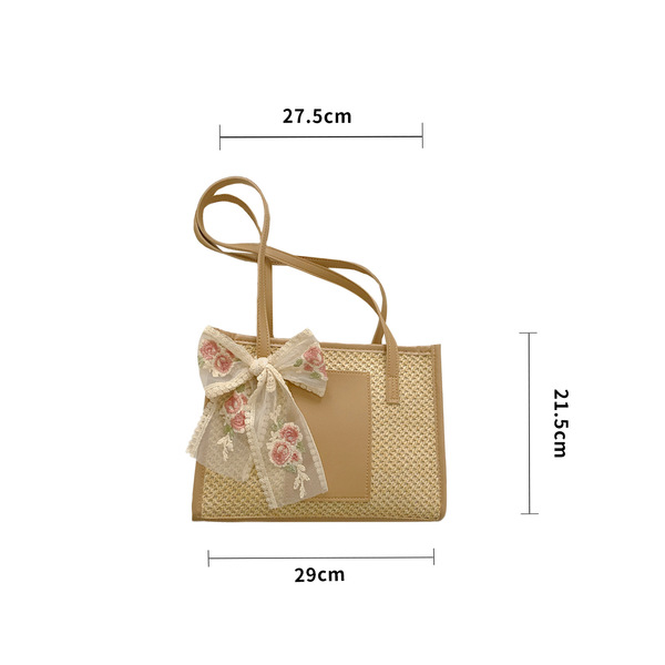 Denim Patchwork Top Handle Crossbody image 7