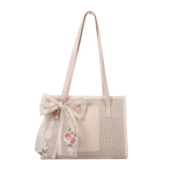 Denim Patchwork Top Handle Crossbody image 6