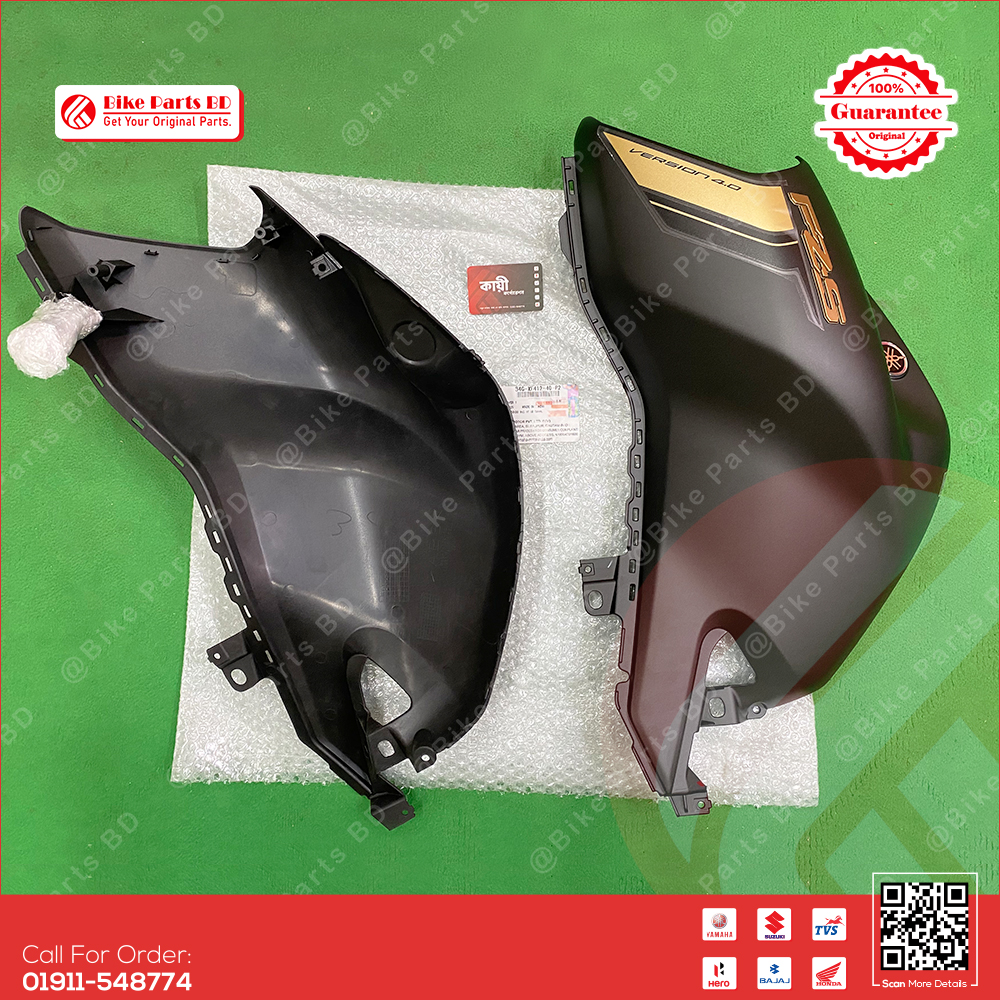 Tanky Box for Yamaha FZS V4 (Matte Black Dlx) bike. thumbnail 2