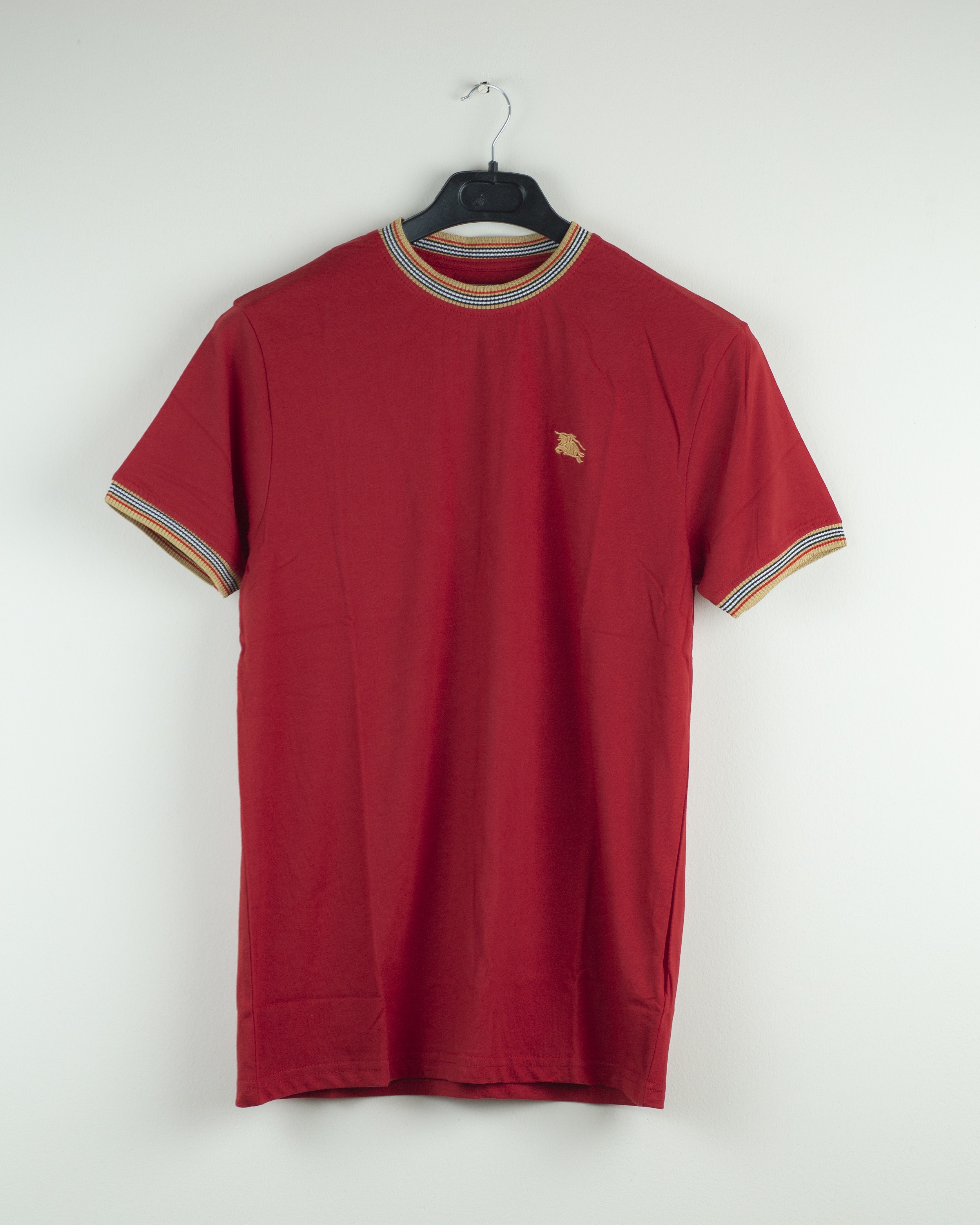 BB TS2 Jaquard Neck T-shirt Red_img_0