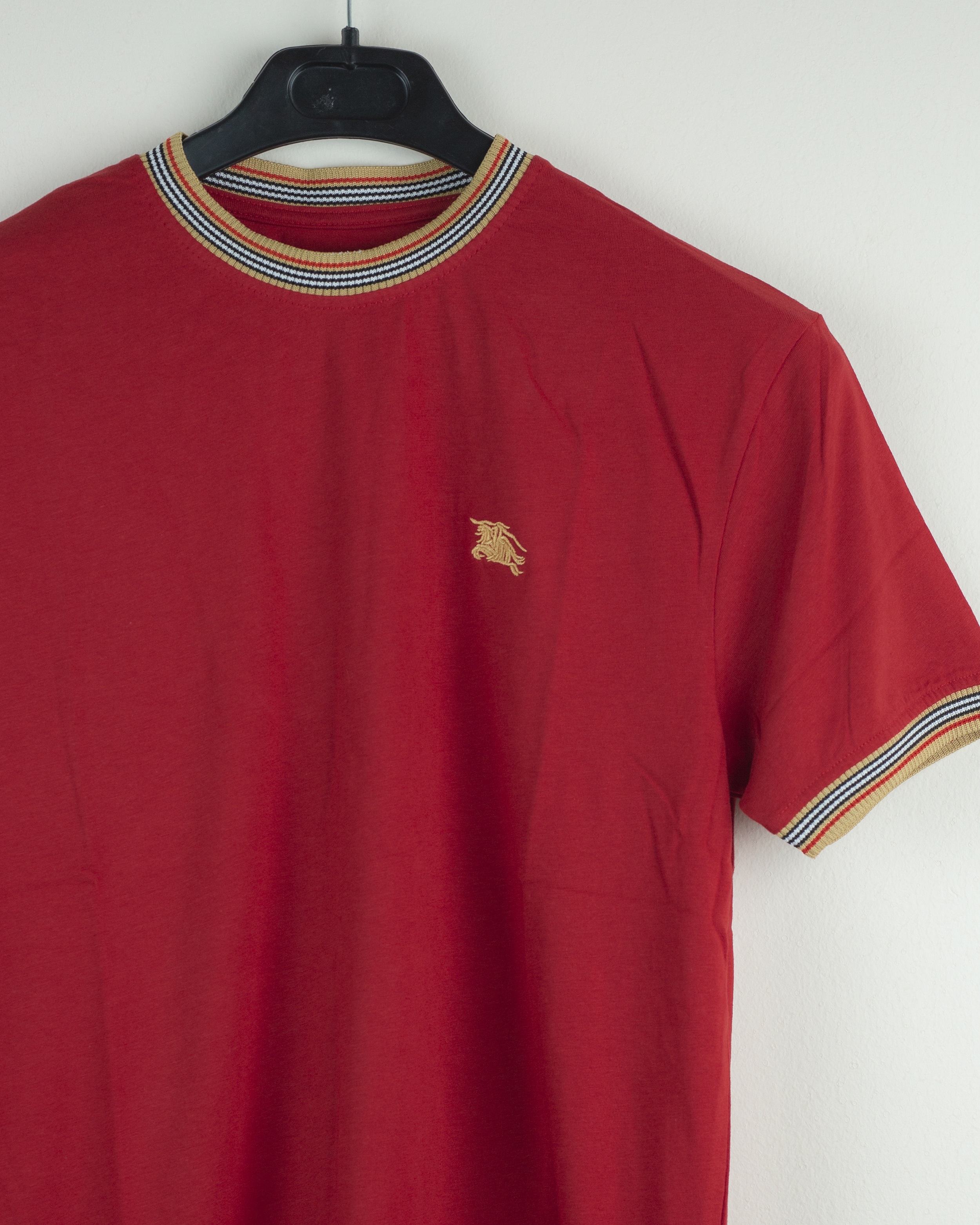 BB TS2 Jaquard Neck T-shirt Red_img_1