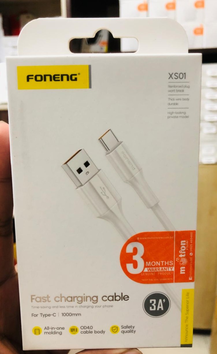Foneng XS01 Fast Charging Type-C Cable_img_1