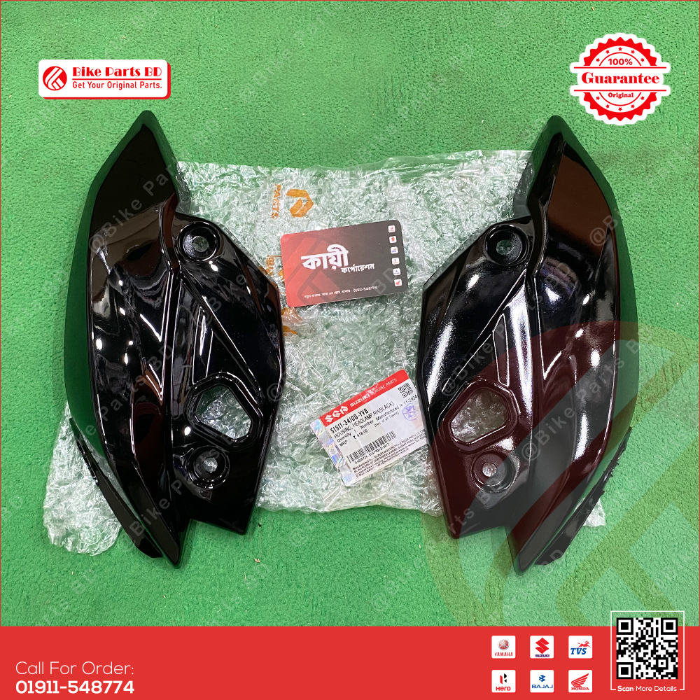 Headlight Kan (Black-Color) for Suzuki Gixxer Monotone bike.