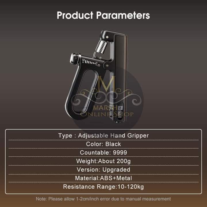 💥Outtobe Hand Gripper 10-120KG Adjustable Hand Exerciser Grip Strength Trainer Automatic Counting Hand Spring Gripper_img_6
