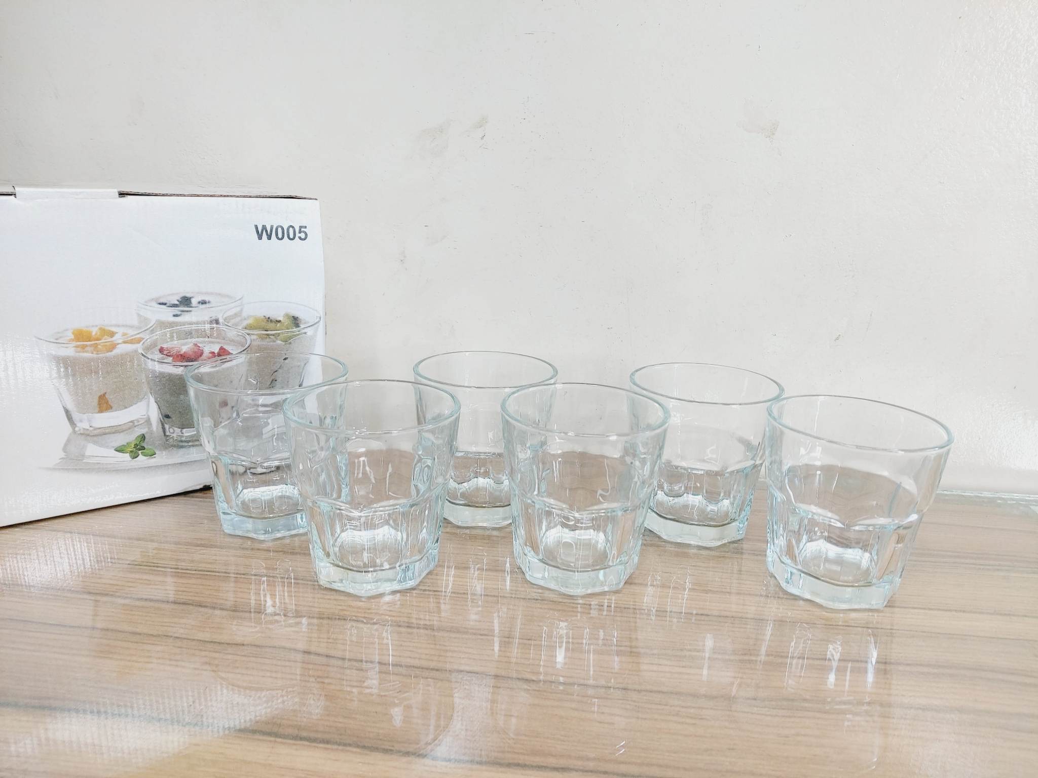 কাচের শরবত গ্লাস-৬ পিছ 227ML #05 - Image 3