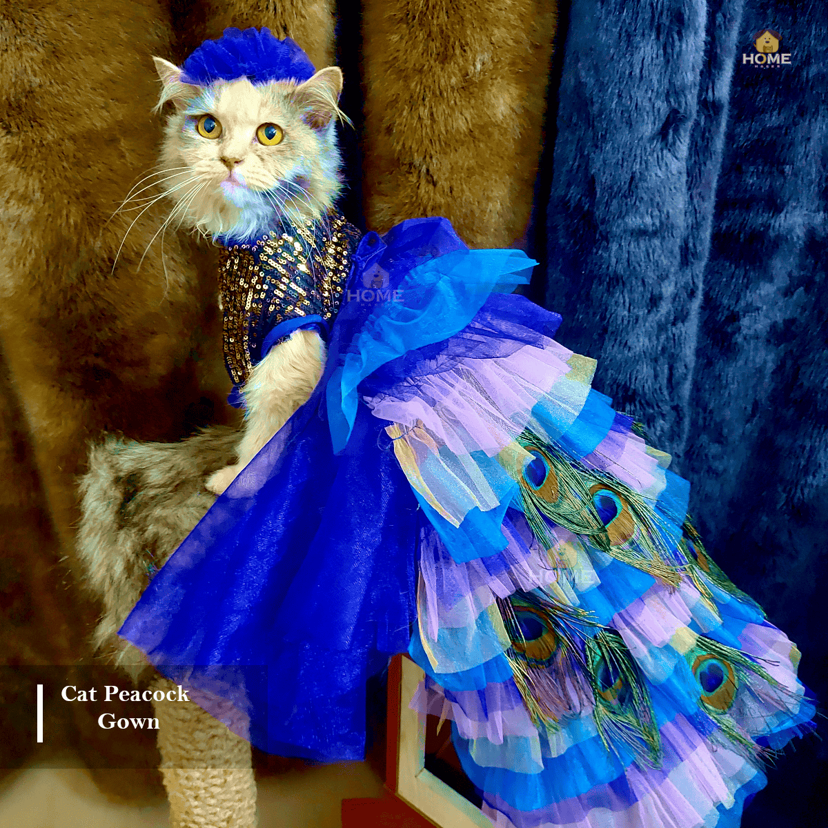 Cat Peacock gown custome_img_1