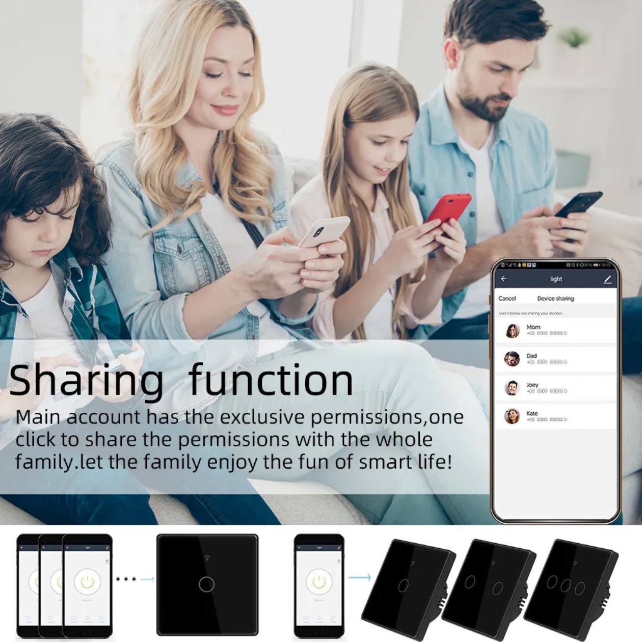 Tuya Smart Wall Switch (1–4 Gang) | App + Bluetooth + Touch + RF Remote + Regulator & Socket_img_7