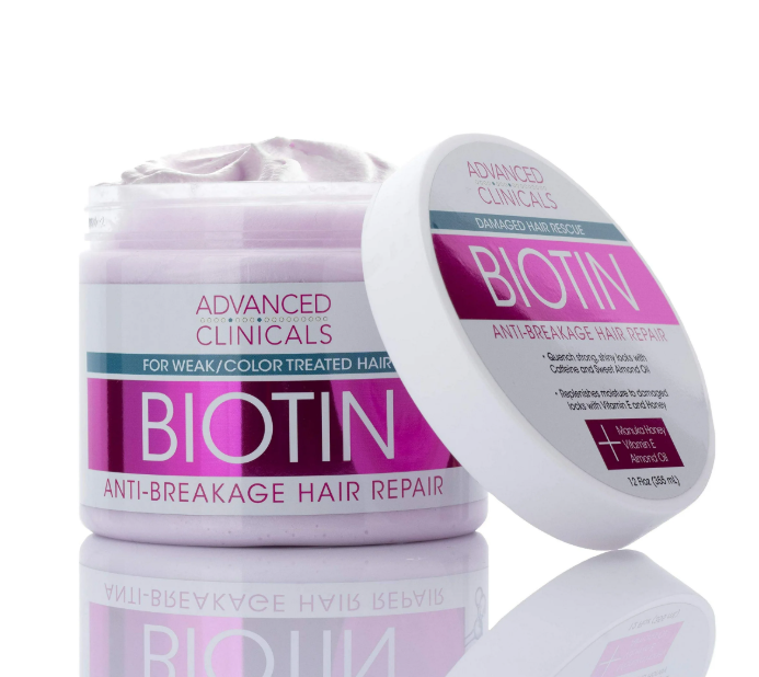 Advanced Clinicals Biotin Anti‑Breakage Hair Mask – 340 g (12 fl oz) (COS259)