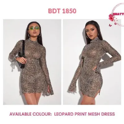 Leopard Print Mesh Dress_img_0