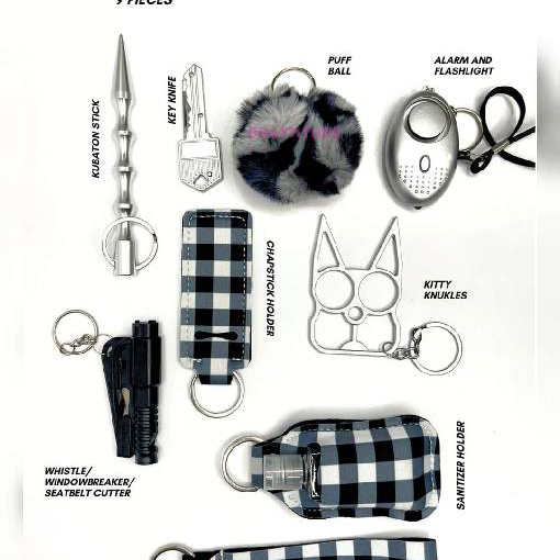Grey Black Check Square