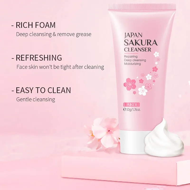 Japan sakura Face wash 50ml_img_1