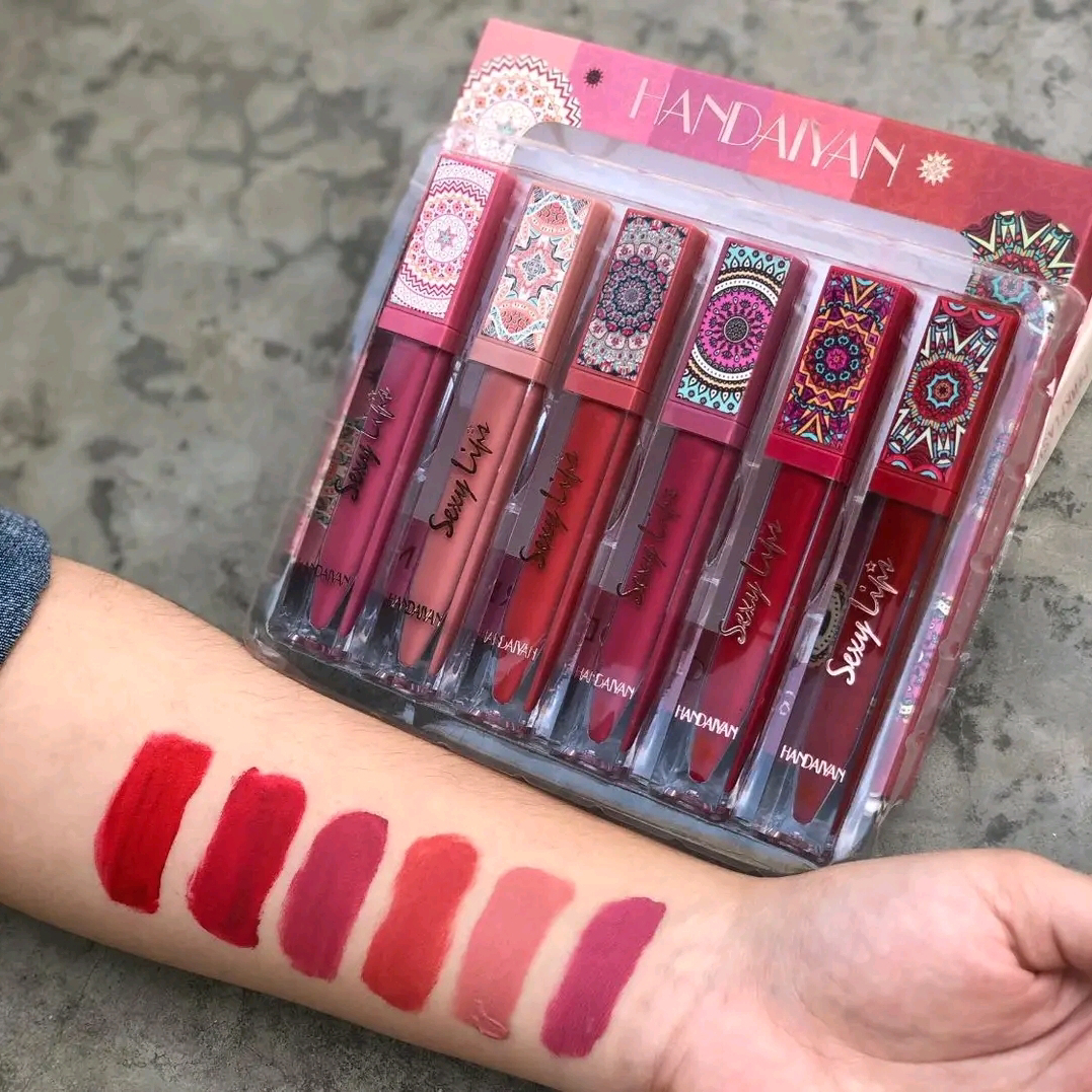 Handaiyan Sexy Lips 6 Colours Lipstick Set_img_1
