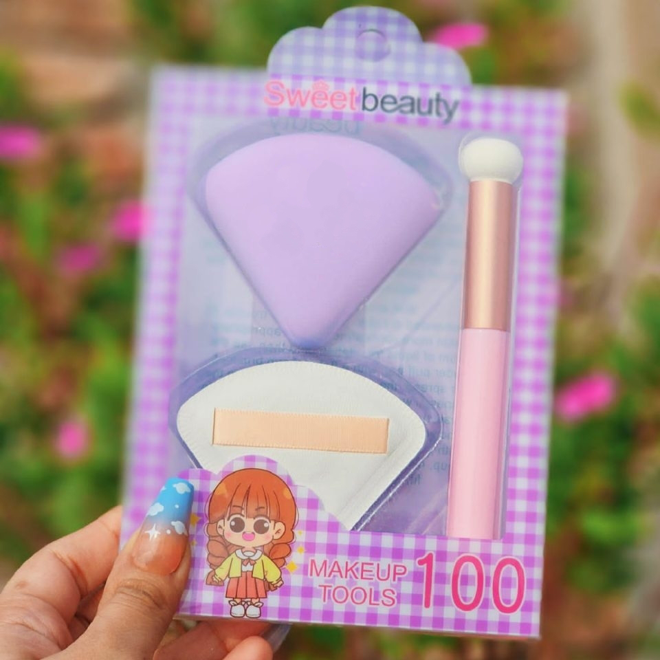 Sweet Beauty 3 Pcs Makeup puff Tools